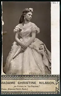 Mary Evans Prints Online Drucke: Christine Nilsson / Cdv