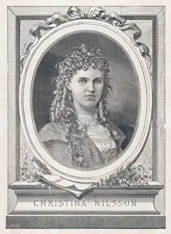 Opera Singers 19th Century Drucke: Christine Nilsson / Nit