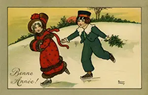 Florence Hardy Prints Online Drucke: Christmas on the ice