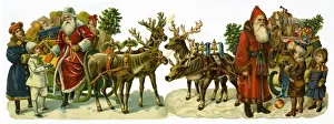 Historical Christmas Scenes Drucke: Christmas scraps