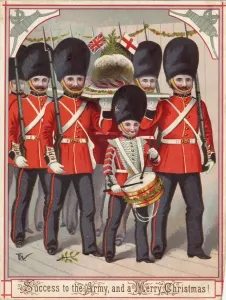 Victorian Christmas Traditions Drucke: Pudding for the Army