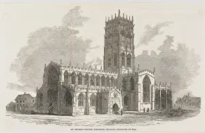 Victorian Era Churches UK Drucke: Churches / Doncaster / 1852