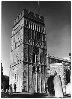 Ancient English Architecture Drucke: Churches / Earls Barton