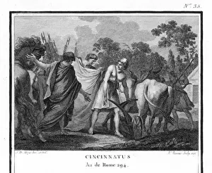 Mary Evans Prints Online Collection Drucke: Cincinnatus called from the plough