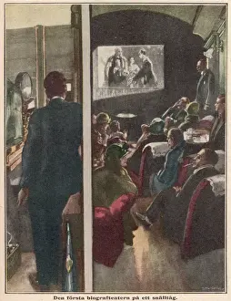 Flying Scotsman Train Drucke: Cinema on Train