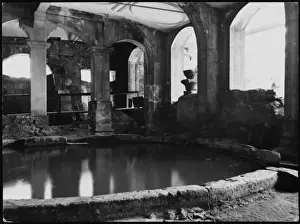 Archaeological Finds UK Drucke: Circular Bath / Bath