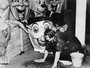 Vintage Circus Entertainment Drucke: Circus Cleaner