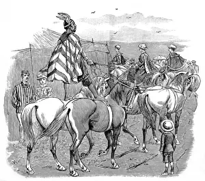 Vintage Circus Image Drucke: Circus Procession, c. 1886
