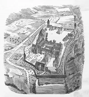 Gothic Revival Buildings Drucke: Cistercian Monastery