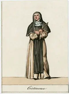 Catholic Religious Imagery Drucke: Cistercian Nun
