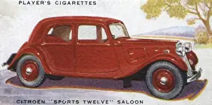 French Transport History Drucke: Citroen Saloon