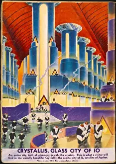 Eine Stadt auf Jupitermond Io