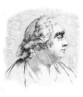 British Statesman Art Drucke: Cj Fox / Wilkinson Bust