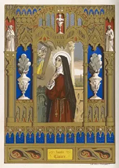 Drucke von Follower von Hl. Clara von Assisi, Schüler des hl. Franziskus Umbrien Drucke: Klariss von Assis