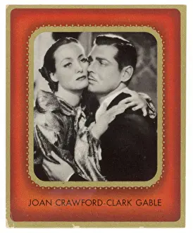 American Cinema Icons Drucke: Clark Gable / Cig Card