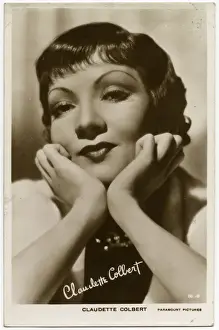 Classic Hollywood Performers Drucke: Claudette Colbert