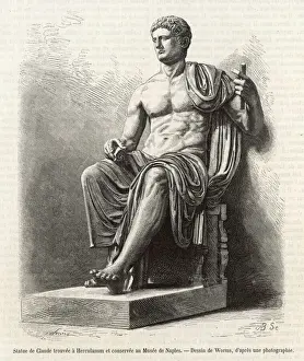 Roman Emperor Portraits Drucke: Claudius I (Statue)