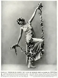 Cléo De Mérode Portrait Drucke: Cl鯠de M鲯de 1912
