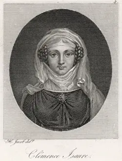 Historical Figure France Drucke: Clemence Isaure (B+W)