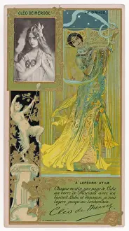 Vintage French Advertising Posters Drucke: Cleo De Merode / Trade