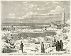 Battle Of The Nile Drucke: Cleopatras Needle