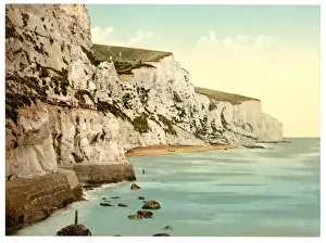 Old England Picturesque Scenes Drucke: The Cliffs, Dover, England