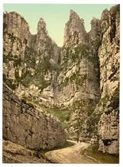 Old England Landscapes Drucke: Cliffs, I, Cheddar, England
