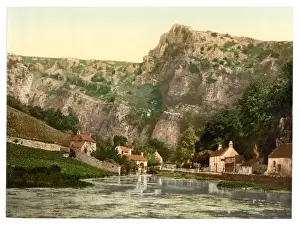 Nineteenth Century English History Drucke: Cliffs, II, Cheddar, England