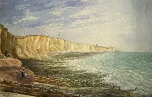 Vintage Scouting Photos Drucke: The cliffs near Brighton