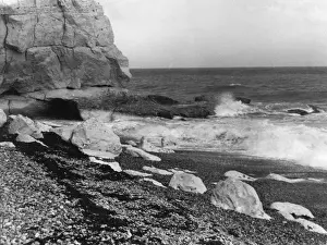 Devon Coastal Scenery Drucke: Cliffs, Rocks and Sea