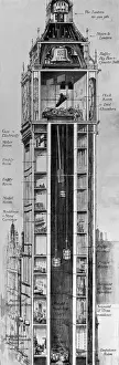 Palace Of Westminster History Drucke: The Clock Tower, Palace of Westminster