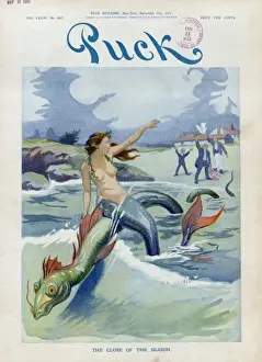 Puck Magazine Prints Online Drucke: The close of the season