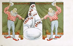 Stage Entertainment History Drucke: Two clowns and a cascade of Easter Eggs