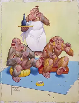 Humorous Historical Illustrations Drucke: At the Club