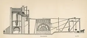 Kohlebergwerk Dampfmaschine