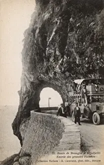 Tunnel Drucke: Küstenstraße von Bougie nach Djidjelli, Algerien Nordafrika