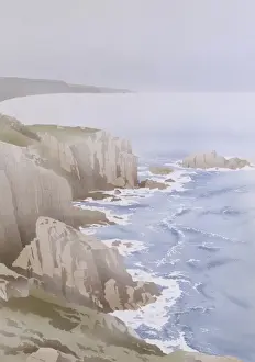Malcolm Greensmith Artwork Drucke: Coastal scene - cliffs