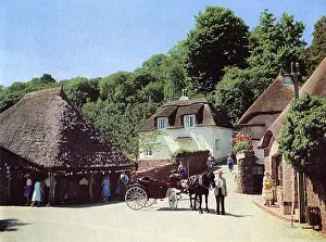 Thatched Cottages UK Drucke: Cockington, Devon