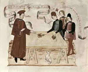 Kodex der Rechte (15.Jh.). Szene eines