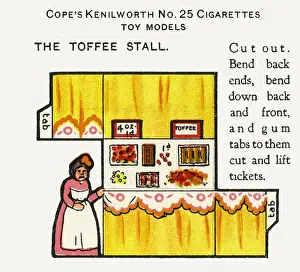Antique Cigarette Cards For Sale Drucke: Coffee stall