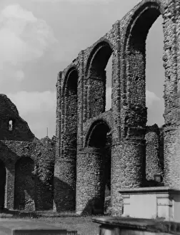 Norman Architecture England Drucke: Colchester Priory