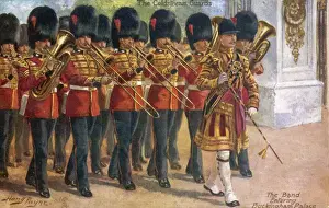 Buckingham Palace History Drucke: Coldstream Guards Band