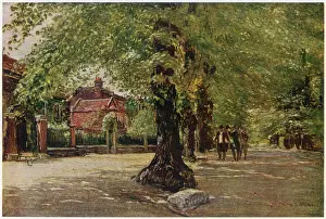 Drucke von Samuel Taylor Coleridge Englischer Dichter und Kritiker Haus am The Grove in Highgate, Nordlondon Highgate Drucke: Kolerdor-Großes Hampstead