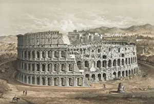 Historic Rome Landmarks Drucke: Coliseum at Rome