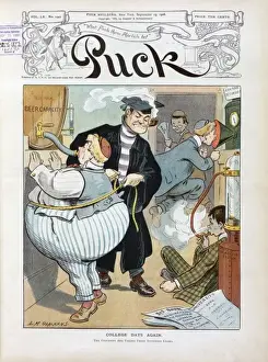 Puck Magazine Cartoons Drucke: College days again