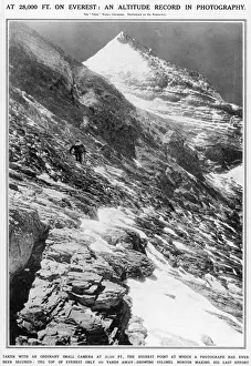 Kolonel Norton bei 28.000 Fuß auf dem Mount Everest im Jahr 1924