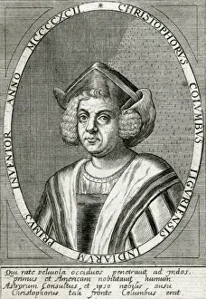 Christopher Columbus Artwork Drucke: Columbus (De Bry)