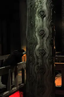Byzantine Architecture Drucke: Column of Tears. Basilica Cistern. 6th century. Istanbul. Tu
