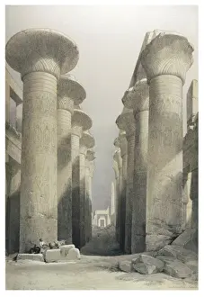 Säulen von Karnak 1846.