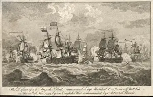 Naval Battle History Drucke: Combat at Belle Isle
